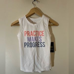 Girls white tank. Athletic works. Size M 7-8. New with tags.